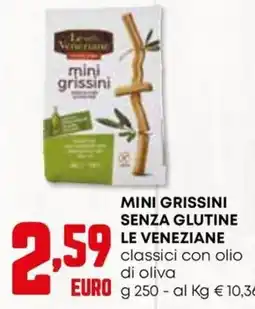 Kanguro Mini grissini senza glutine Le Veneziane offerta