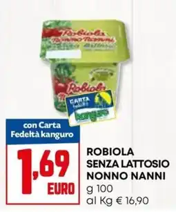 Kanguro Robiola senza lattosio nonno nanni offerta