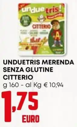 Kanguro Unduetris merenda senza glutine citterio offerta