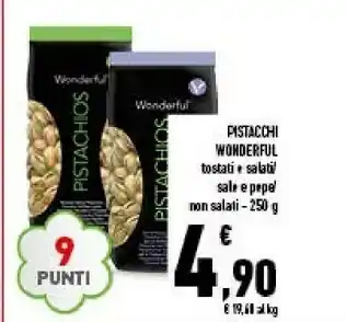 Conad Superstore Wonderful pistacchi offerta