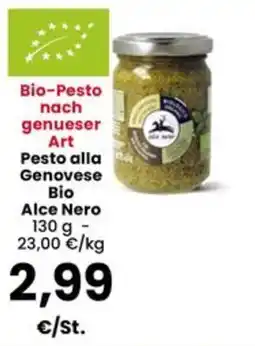 Interspar Bio-Pesto nach genueser Art Pesto alla Genovese Bio Alce Nero offerta