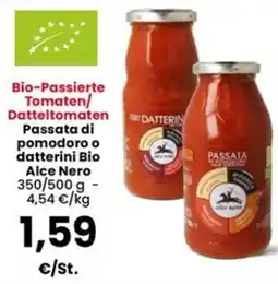 Interspar Passata di pomodoro o datterini Bio Alce Nero offerta