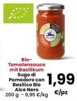 Interspar Sugo di Pomodoro con Basilico Bio Alce Nero offerta