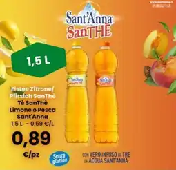 Interspar Eistee Zitrone Pfirsich SanThè offerta
