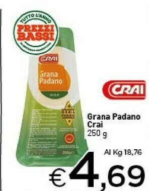 Crai Crai grana padano offerta