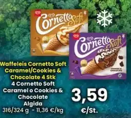 Interspar Algida Cornetto Soft Caramelo Cookies & Chocolate offerta