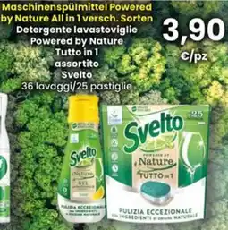 Interspar Detergente lavastoviglie Powered by Nature Tutto in 1 assortito Svelto offerta
