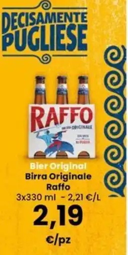 Interspar Bier Original Birra Originale Raffo offerta