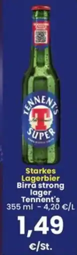 Interspar Starkes Lagerbier Birra strong lager Tennent's offerta