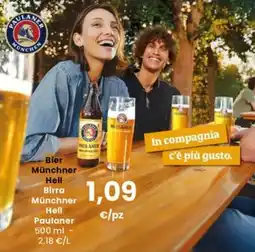 Interspar Birra Münchner Hell Paulaner offerta