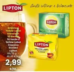Interspar Lipton Tè Verde Classico offerta