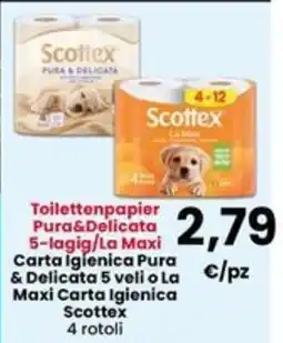 Interspar Toilettenpapier Pura&Delicata Scottex offerta