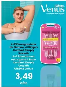 Interspar Gillette Venus Comfort Simply Smooth offerta