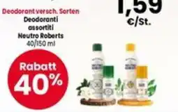 Interspar Deodoranti assortiti Neutro Roberts offerta