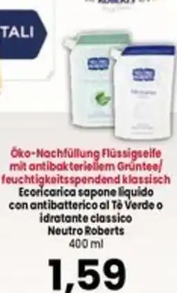 Interspar Ecoricarica sapone liquido Neutro Roberts offerta