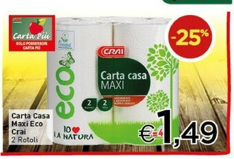 Crai Crai carta casa maxi eco offerta