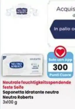 Interspar Saponetta idratante neutra Neutro Roberts offerta
