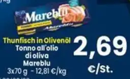 Interspar Thunfisch in Olivenöl Tonno all'olio di oliva Mareblu offerta