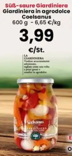 Interspar Giardiniera in agrodolce Coelsanus offerta