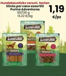 Interspar Sticks per cane assortiti Purina Adventuros offerta