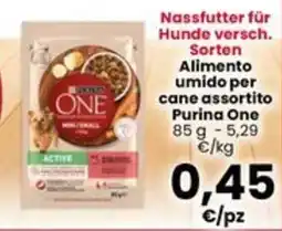 Interspar Alimento umido per cane assortito Purina One offerta