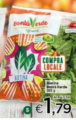 Crai Bonta verde bietina offerta