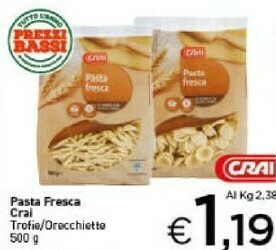 Crai Crai pasta fresca offerta