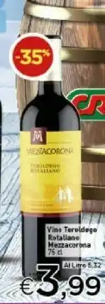 Crai Vino teroldego rotaliano offerta