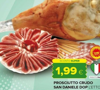 Prosciutto crudo san daniele dop