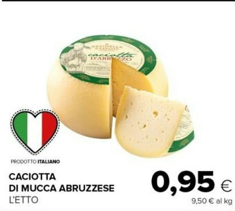 Tigre Caciotta di mucca abruzzese offerta