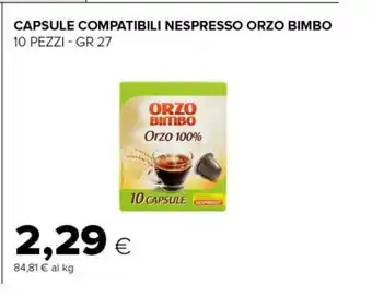 Tigre Orzo 100% 27 g(ml) offerta