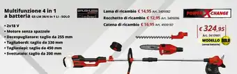 Einhell Multifunzione 4 in 1 a batteria offerta