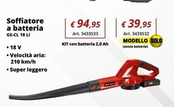 Soffiatore a batteria