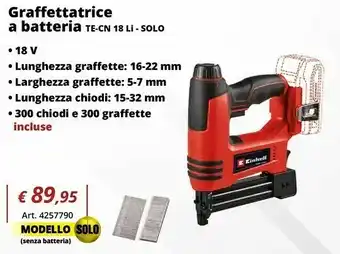 Einhell Einhell graffettatrice a batteria offerta