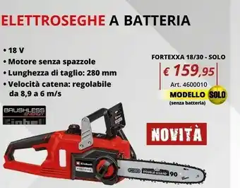 Einhell Elettroseghe a batteria fortexxa 18/30 offerta