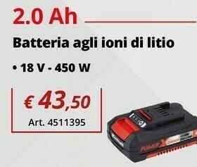 Einhell Einhell batteria agli ioni di litio offerta