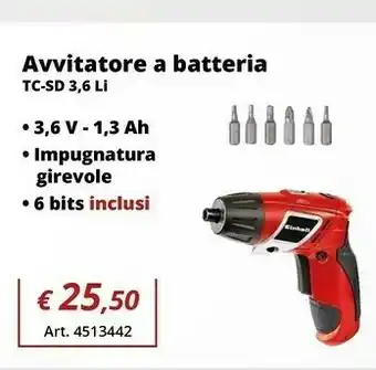 Einhell Avvitatore a batteria offerta