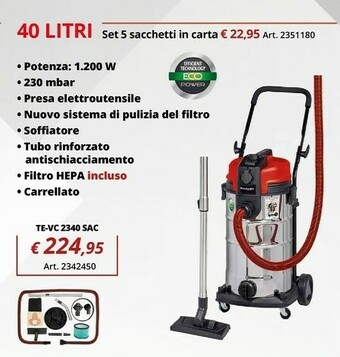 Einhell Einhell bidoni aspira solidi e liquidi offerta