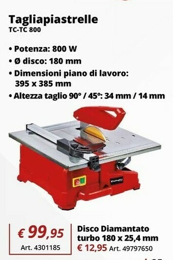 Einhell tagliapiastrelle