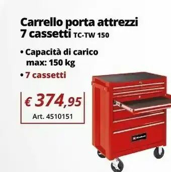 Einhell Einhell tc-tw 100 cassetta degli attrezzi rosso offerta