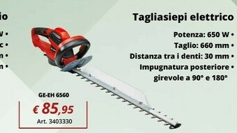 Einhell Tagliasiepi offerta