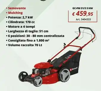 Einhell Tagliaerba a scoppio - emission v offerta