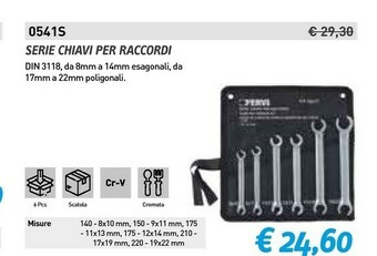 Serie chiavi per raccordi