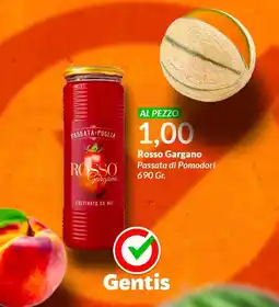 Gentis Rosso Gargano Passata di Pomodori offerta
