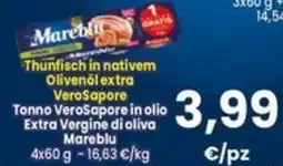 Interspar Mareblu Tonno VeroSapore in olio Extra Vergine di oliva offerta