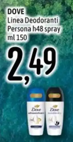 Emisfero Dove Linea Deodoranti Persona h48 spray offerta