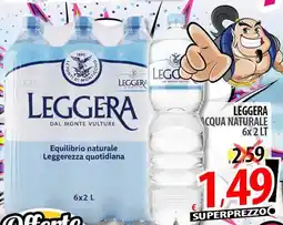 Il Genio Supermercato Leggera acqua naturale offerta