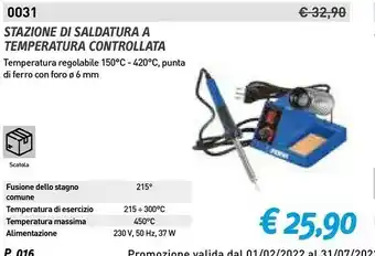 Stazione di saldatura a saldatore temperatura controllata
