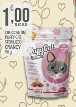 Iper Romagnolo Crancy croccantini puffy cat sterilized offerta