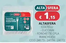 Altasfera Altasfera coltelli cucchiai/ forchette cpla bianchi offerta